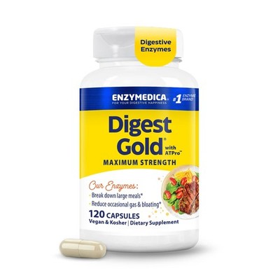 Enzymedica Digest Gold - Digestive Enzyme Supplement for 120 Count, Neutral