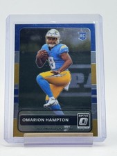 OMARION HAMPTON 2025 DONRUSS OPTIC ROOKIE RC #6 LOS ANGELES CHARGERS Q3813