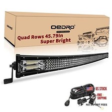 Curved LED Light Bar 1128W Quad-Row Spot Flood Combo 42 Inch Quad-Row Curved
