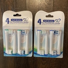 Replacement Brush Heads Soft Bristle 8pk
