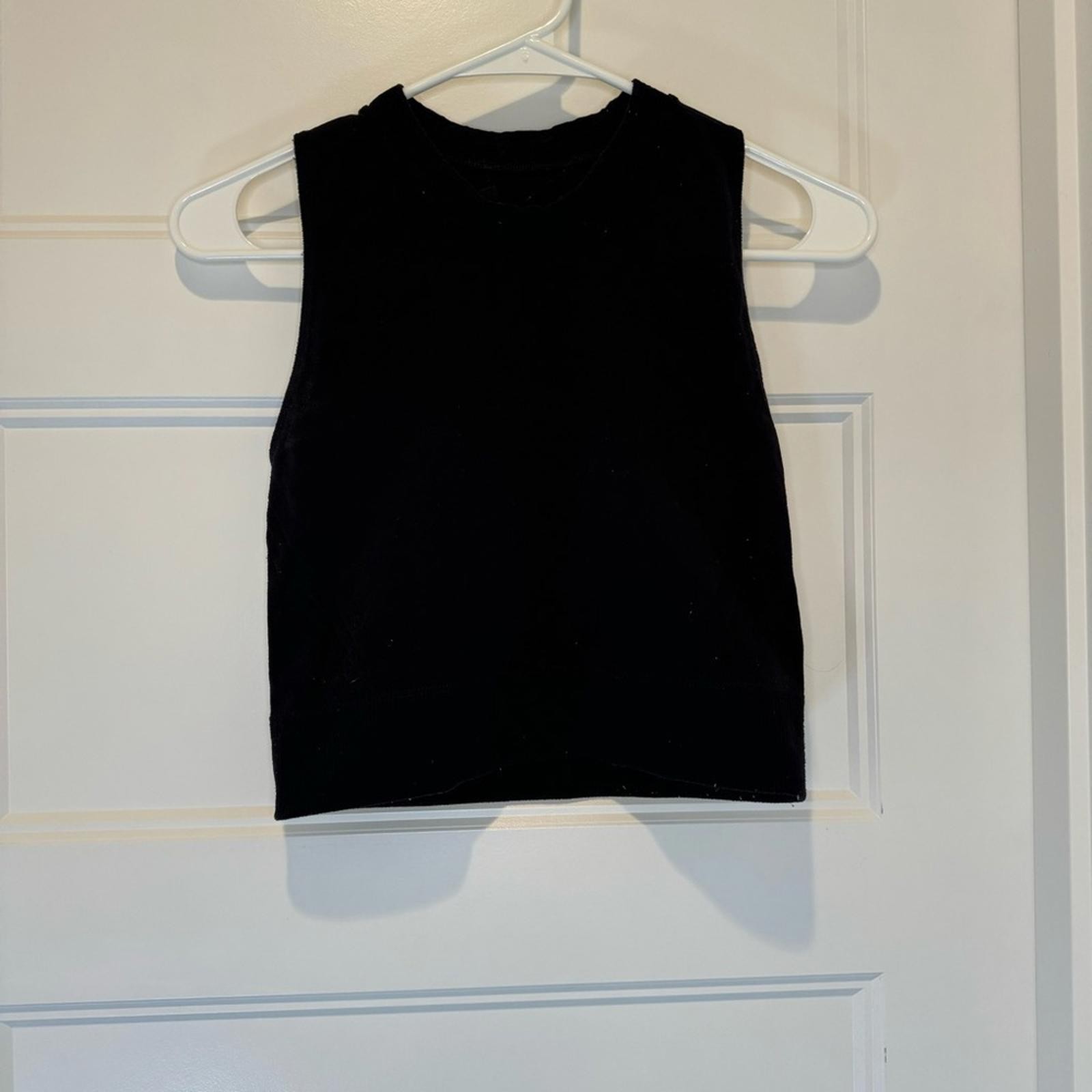 Adidas Wanderlust Black Seamless Crop Tank Top Size S thumbnail 3