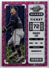 2023 Panini Chronicles Contenders Optic BROOKS LEE #7 Pink Velocity Prizm /17