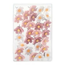 Set of 30 Flower Shaped Push Pins multifunction ABS Thumb Tacks set for Cork