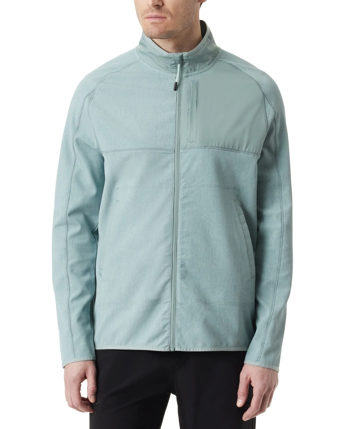 Bass Outdoor Trail Jacket Men's Large Blue Regular Fit Athletic Full Zip FTS172