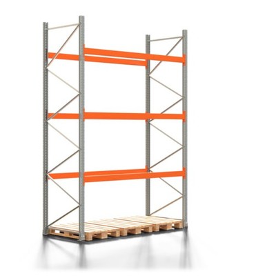 Palettenregal ARTUS / 4 Ebenen / 2 t / 4x2,7x1,1 m / Schwerlastregal / Regalwerk