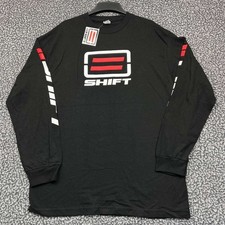 Vintage Shift Motocross Motorcycle Racing Shirt Men Large Long Sleeve Cotton New