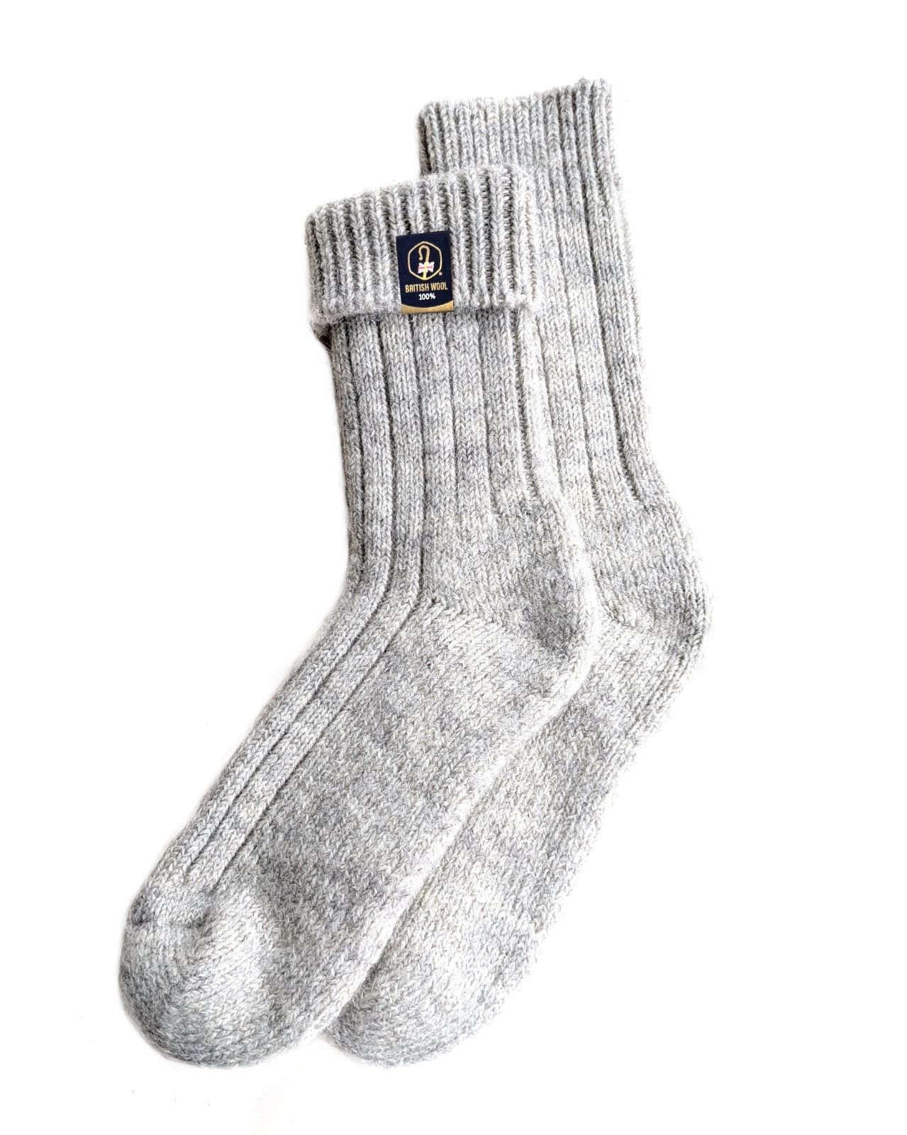 100% British Wool Boot Socks – Light Grey Natural | Women's Luxury Socks UK 4-7
Opens in a new windo