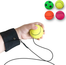 4/8/16/32 Pack Wrist Return Ball 1.85 Inch Sports Wrist Balls on a String Rubber