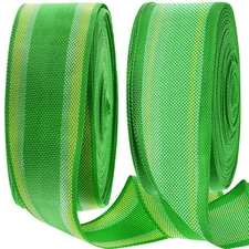 2 Rolls 2 1/4 Inch x 100 Feet Lawn Chair Webbing Folding Polypropylene Webbin...