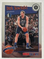 2019-20 Panini Hoops Premium Stock #282 Dirk Nowitski Dallas Mavericks