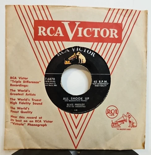 Elvis Presley – All Shook Up - 1957 RCA Victor 47-6870 Rock 7" 45RPM Single