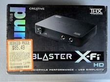 Creative Labs SB1240 Sound Blaster X-Fi HD USB audio interface - works perfectly