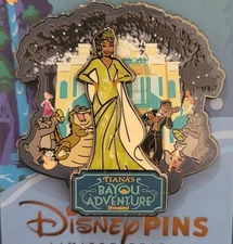 DISNEY TIANA'S BAYOU ADVENTURE PIN PRINCESS FROG LOUIS NAVEEN CHARLOTTE LE5000