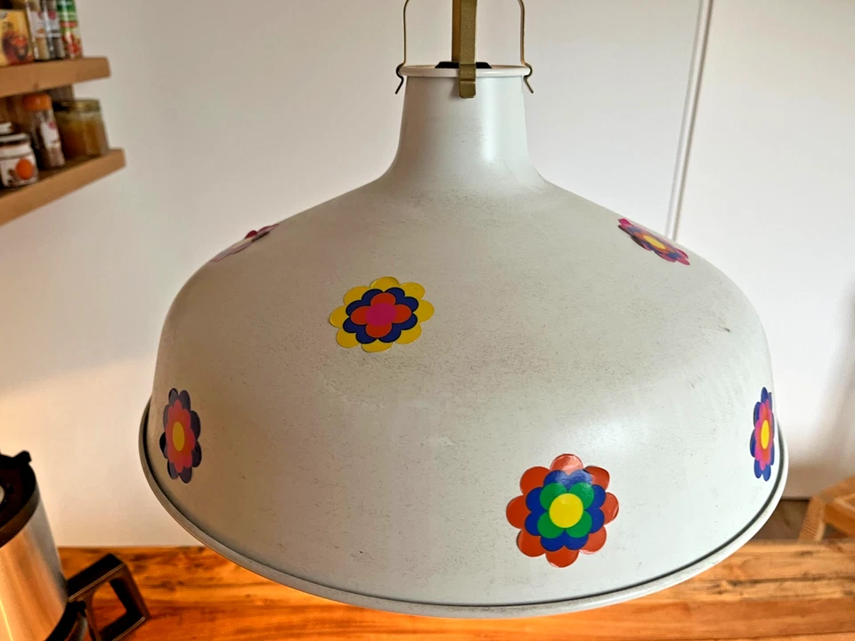 Ikea Küchenlampe weiß mit Pril-Blumen -gebraucht- - Bild 2 von 4