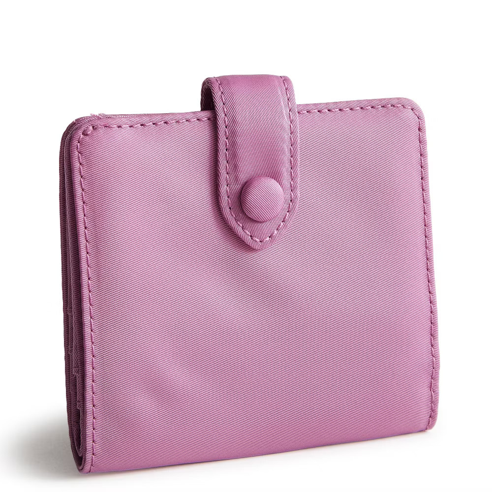 Vera Bradley Womens Nylon Small Tab Wallet Smoky Grape 4890₽