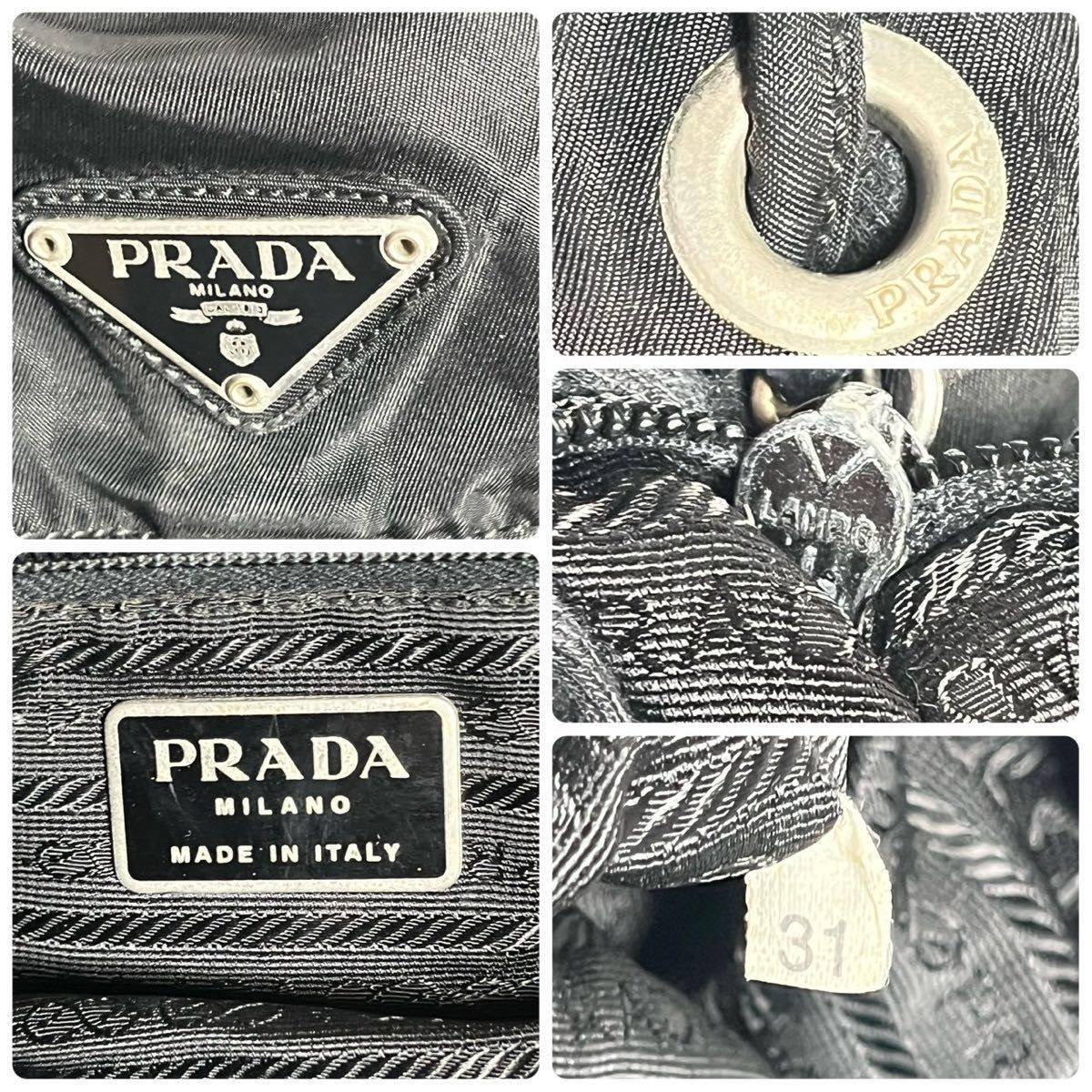Excellent Condition PRADA Backpack with Triangle … - image 9