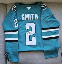 Will Smith Autograph San Jose Sharks Jersey BAS Coa