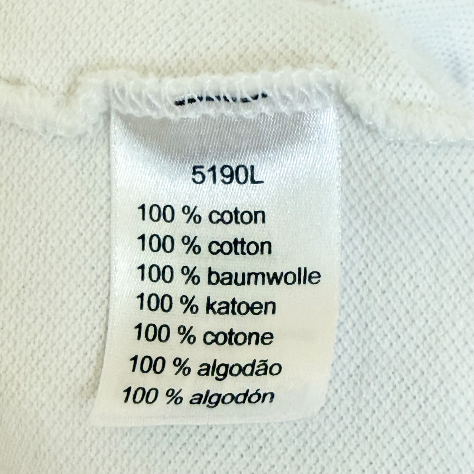 Lacoste Polo Shirt Men's Size 6 XL White Classic Prep Old Money Tennis Golf thumbnail 5