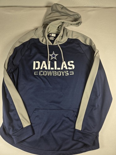 Dallas Cowboys Men's Hoodie Sweatshirt Blue/Gray, Size 2XL, NFL Team Apparel
