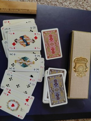 Piatnik Vienna Poker Playing Cards Double Deck Set Red & Blue Backs w/ Box
