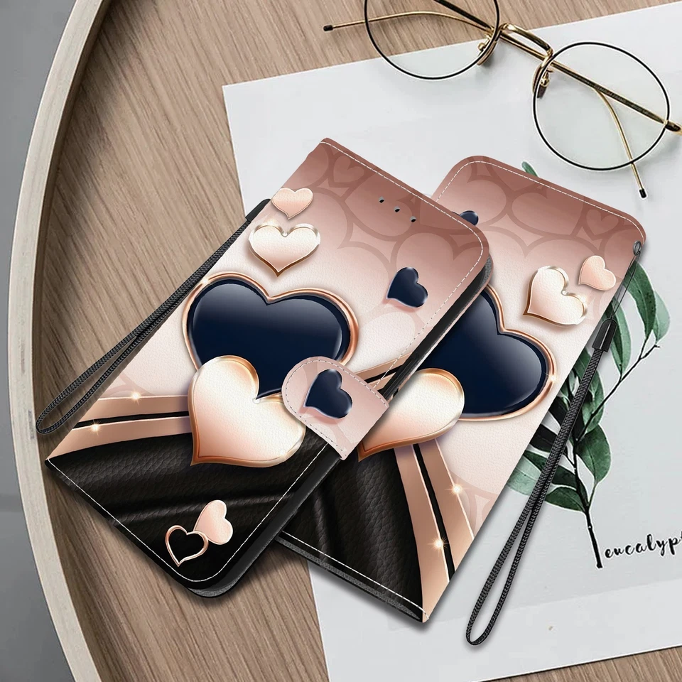 Bear Cat Cow Flower Wallet Phone Case for Huawei P40 P30 P20 Nova 12 14 13  5T - Image 3 of 4