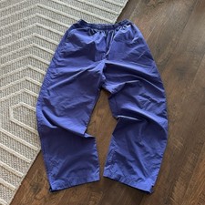 Vintage Nike Y2K Windbreaker Ankle Zip Pants Purple Medium Hip Hop M 8-10