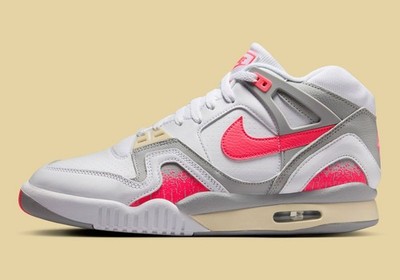 Nike Air Tech Challenge II 2 Agassi White Racer Pink Nby FZ9033-100 sz 9 Men's