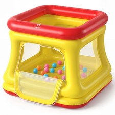 3-in-1 Inflatable Bounce House for Toddlers 1-3, Ball Pit  Trampoline, Infla...