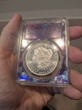 PCGS MS63DMPL 1883 CC Morgan Dollar TraderBea Holder (Insane Mirrors)