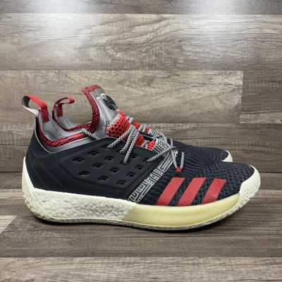 Adidas Harden Vol 2 Lift Off Gray Red Mens US Size 13 EUR 48 AH2123 Sneakers