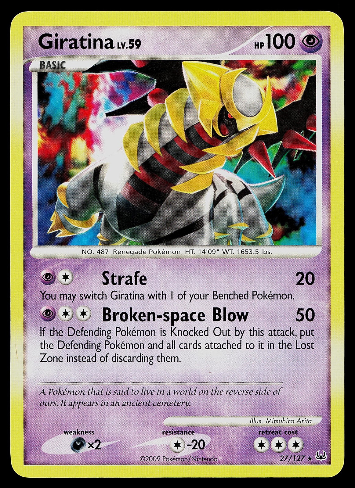 Pokemon Card - Giratina Platinum 27/127 Rare