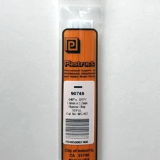 Plastruct 90746 Styrene Rectangle Strip 0.040"x 1/8"x 10" (10)