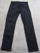 VTG Black Levis 501 Button FLY Straight leg 30X31 jeans