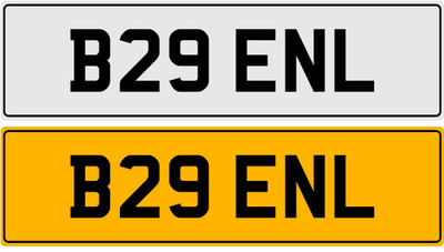 B29 ENL BENN BEN BREND BENS BRENDAN 3x3 PRIVATE REGISTRATION CAR NUMBER PLATE
