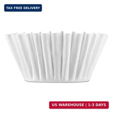 BUNN 8-12 Cup Home Model Coffee Filters, White, Basket style 100 Count 