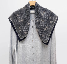 70 cashmere 30 silk Black grid double side printed square Wrap shawl 63X63cm