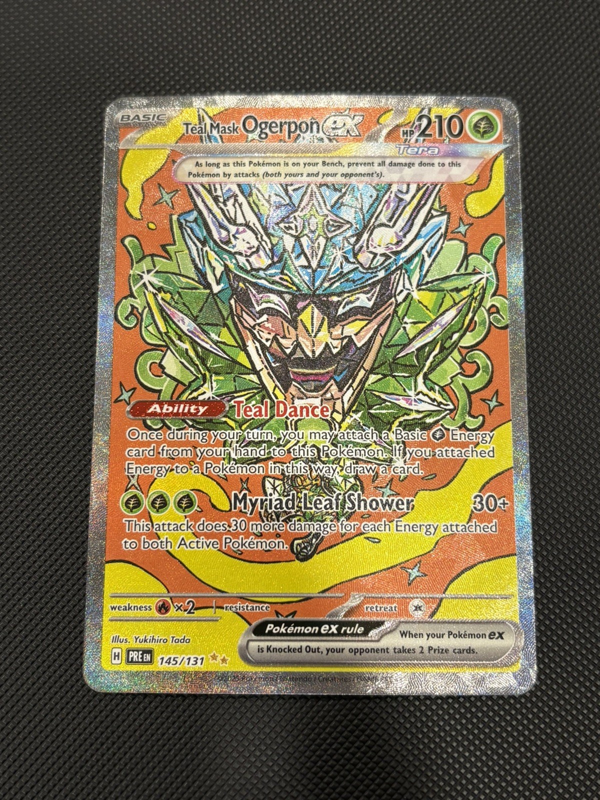 2025 Pokemon SV Prismatic Evolutions - PRE EN #145/131 Teal Mask Ogerpon ex
