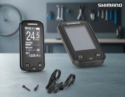  Shimano STEPS E6100 Drahtlos-Fahrradcomputer -(SC-E6100) mit Halterung