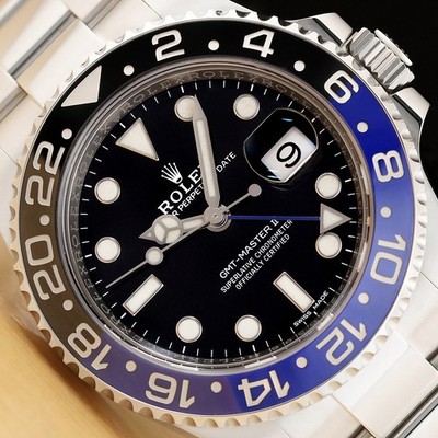 2018 CARD ROLEX GMT MASTER II 116710BLNR BATMAN BLACK DIAL CERAMIC