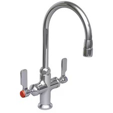 Watersaver L414-55Le Manual Laboratory Faucet, Single Hole Mount, Chrome 1 Hole