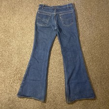 Vintage 70s 80s Levi s 684 0217 Bell Bottom Flare Jeans 32x33 Orange Tab USA