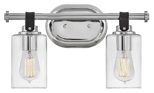 Hinkley Lighting 52882 Halstead 2 Light 16"W Bathroom Vanity - Chrome - Picture 1 of 7
