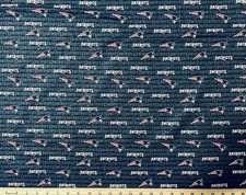 NFL NEW ENGLAND PATRIOTS MINI Print, HALF Yard 18 x 58 100 Cotton Fabric New