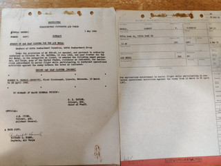 WWII FIFTEENTH AIR FORCE OAK LEAF CLUSTER GENERAL ORDERS EXTRACT
