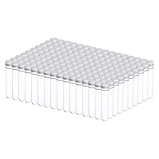 PATIKIL 150Pcs 45ml Plastic Test Tube with Screw Caps, 140x25mm Tubes... 