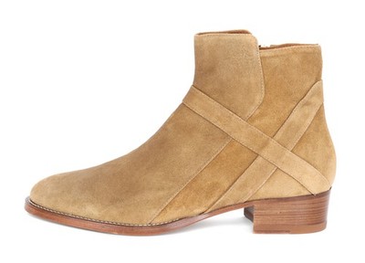 GRAND VOYAGE Bowie MID BOOTS beige suede luxury handcrafted Italy 15