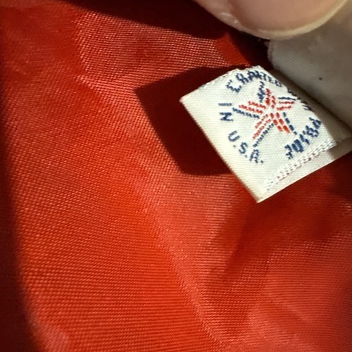 Abito vintage Victor Costa rosso con colletto marinaio organza bianca taglia 10 - Foto 10 di 10