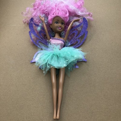 Zuru Sparkle Girlz Fee Prinzessin Puppe rosa Haare grüner Rock 