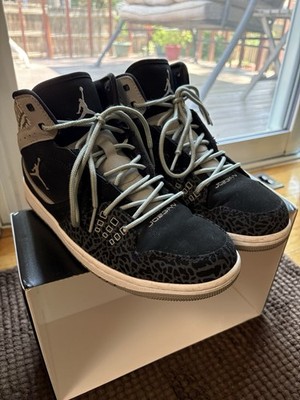 Size 7.5 - Air Jordan 1 Flight Black Grey Elephant