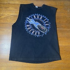 Vintage 1995 Bud Ice NHL Sponsor Promo Chopped T-shirt Men’s Medium